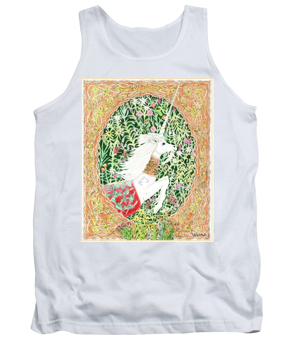Lise Winne Tank Top featuring the painting A Pawn Escapes limited edition by Lise Winne