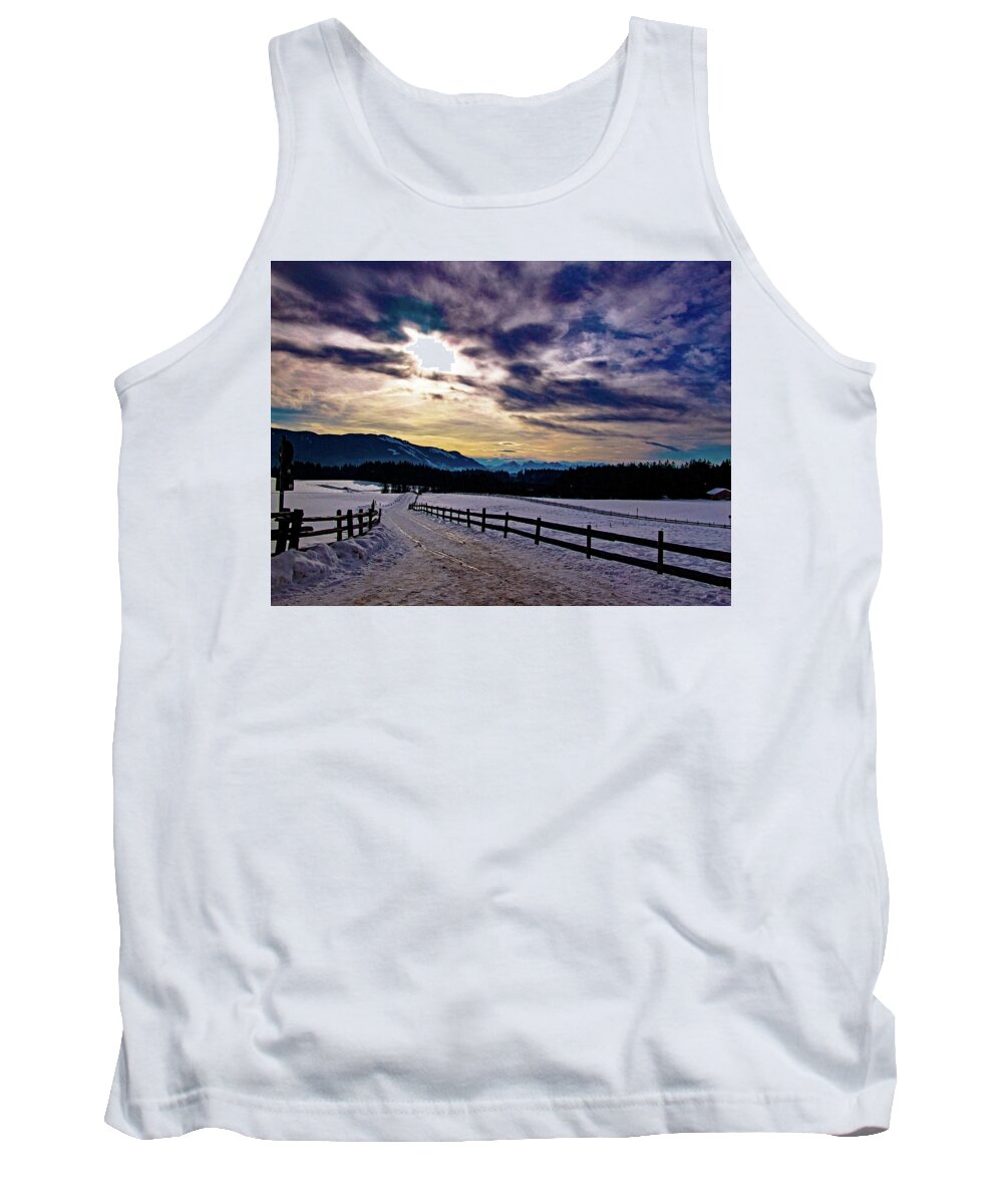 Tim Dussault Tank Top featuring the photograph A Road to the Future by Tim Dussault