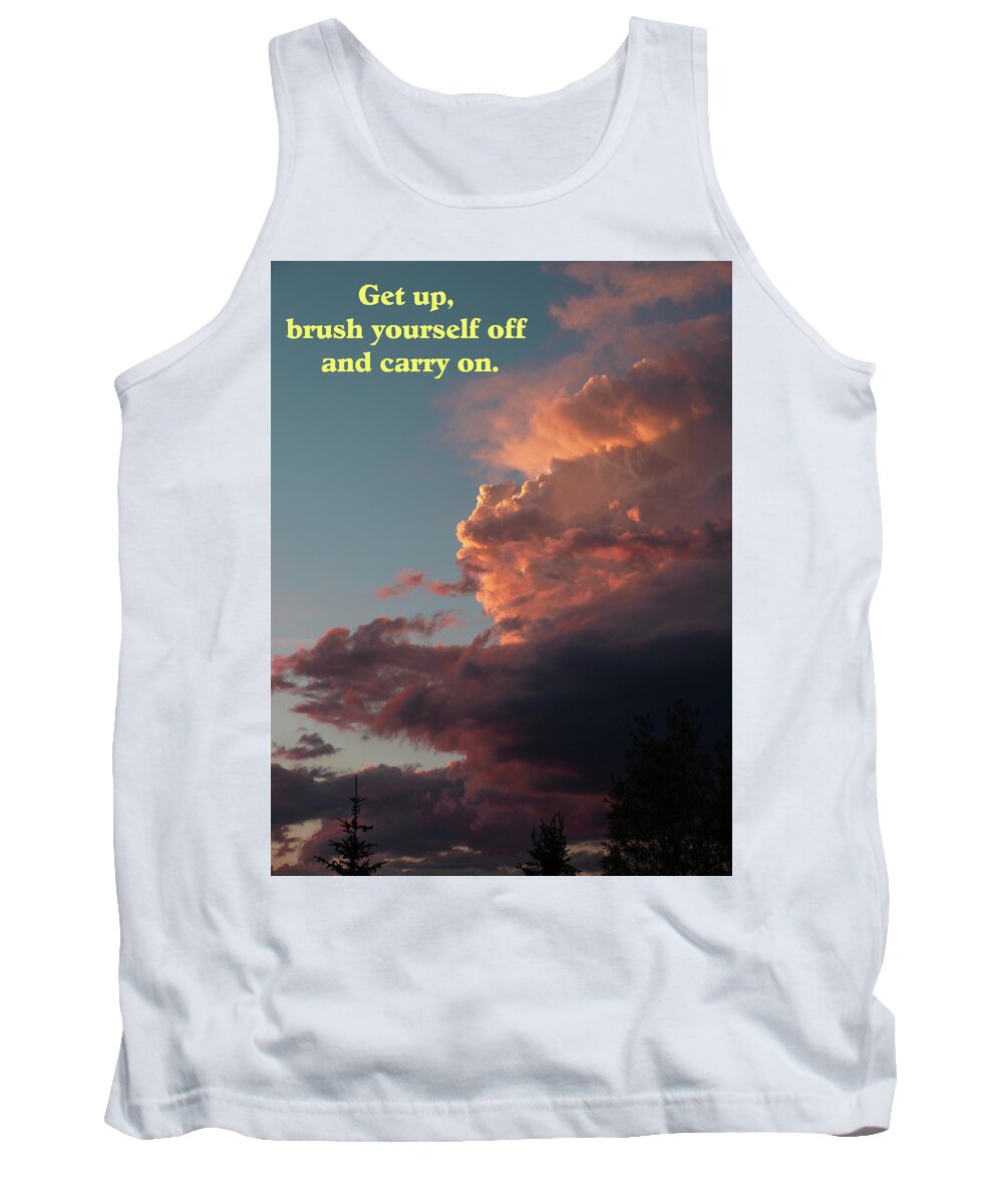 Nature Tank Top featuring the photograph After The Storm Carry On by DeeLon Merritt