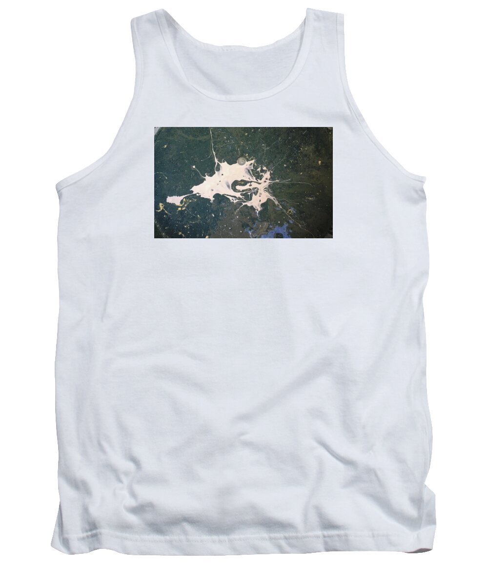 Abstract Expressionism Tank Top featuring the painting Aladdin out of luck by Gyula Julian Lovas