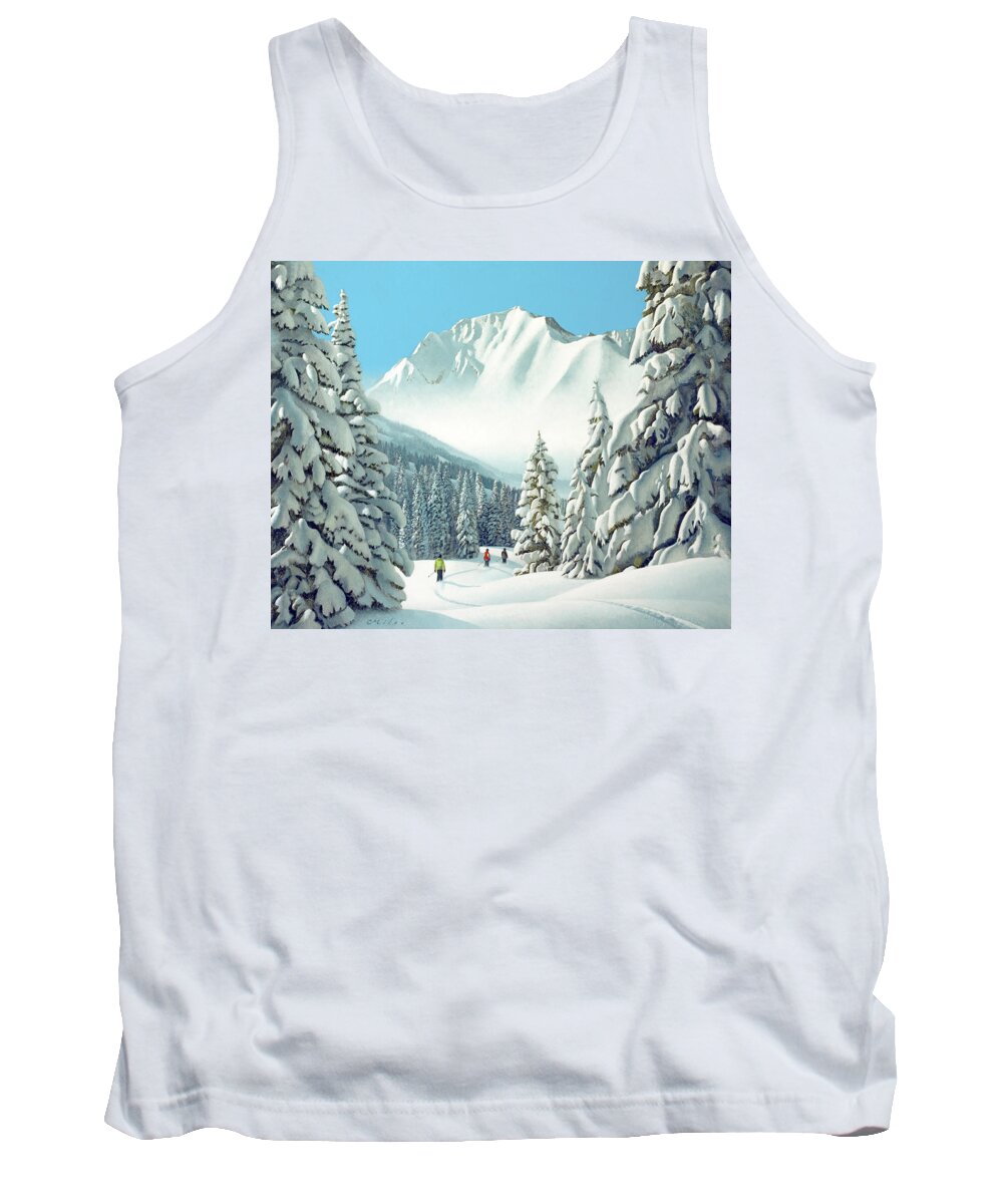 Alta Tank Top featuring the painting Albion by Chris Miles