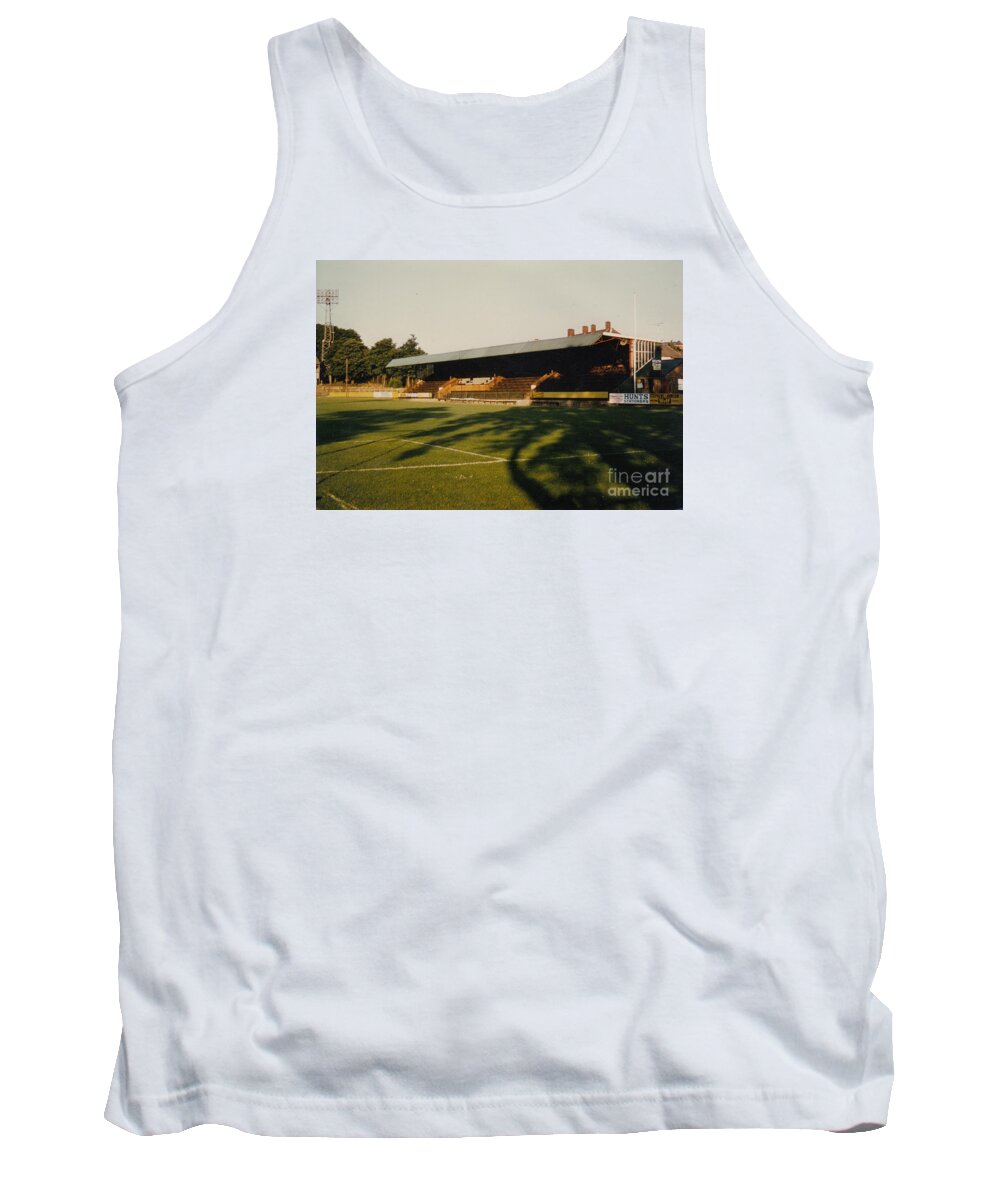  Tank Top featuring the photograph Aldershot - Recreation Ground - South Stand 1 - 1970s by Legendary Football Grounds