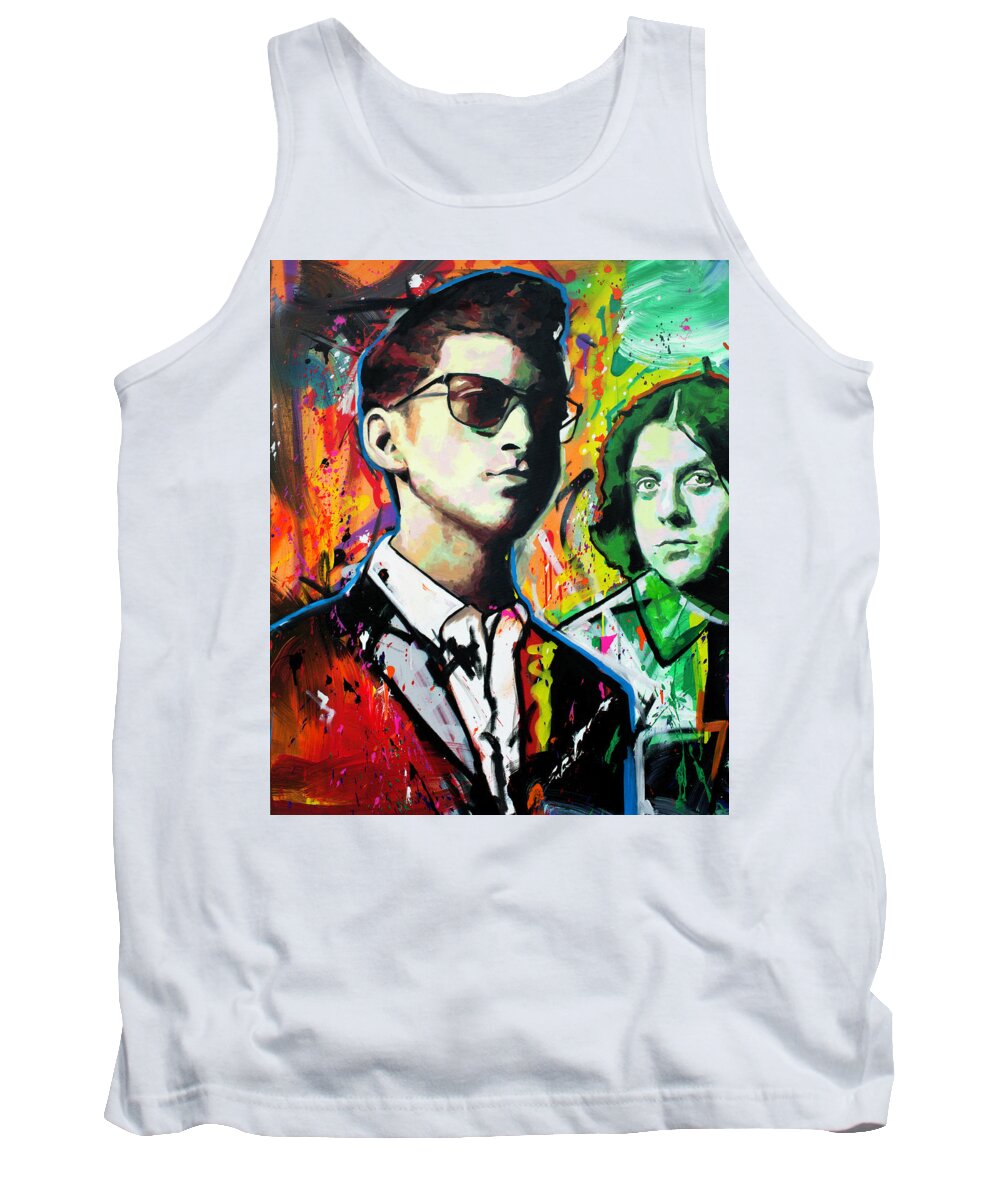 Alex Turner Tank Top featuring the painting Alex Turner by Richard Day