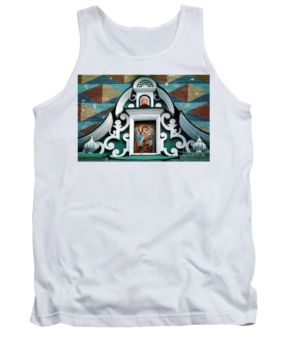 Trinity Lavra Of St. Sergius Tank Top featuring the photograph Angel Icon at Trinity Lavra of St. Sergius Monastery by Wernher Krutein