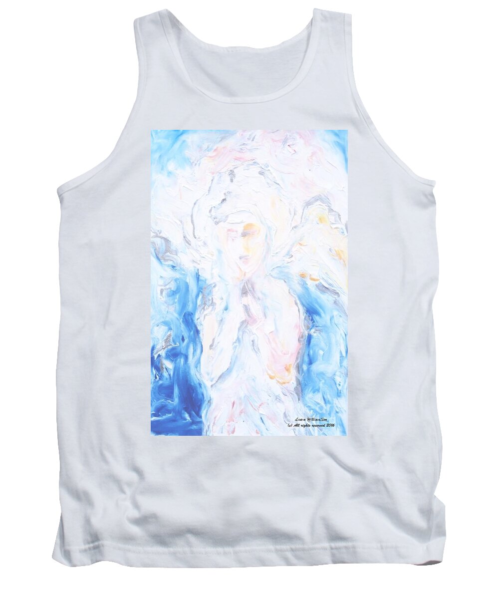 Tank Top featuring the painting Angel Of Peace by Laara WilliamSen