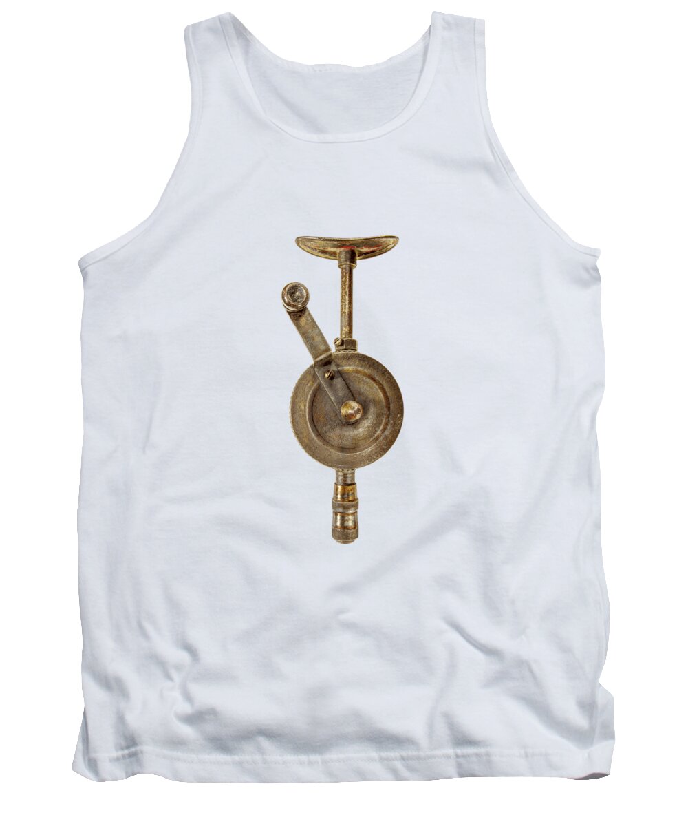 Antique Tank Top featuring the photograph Antique Shoulder Drill Front Side by YoPedro