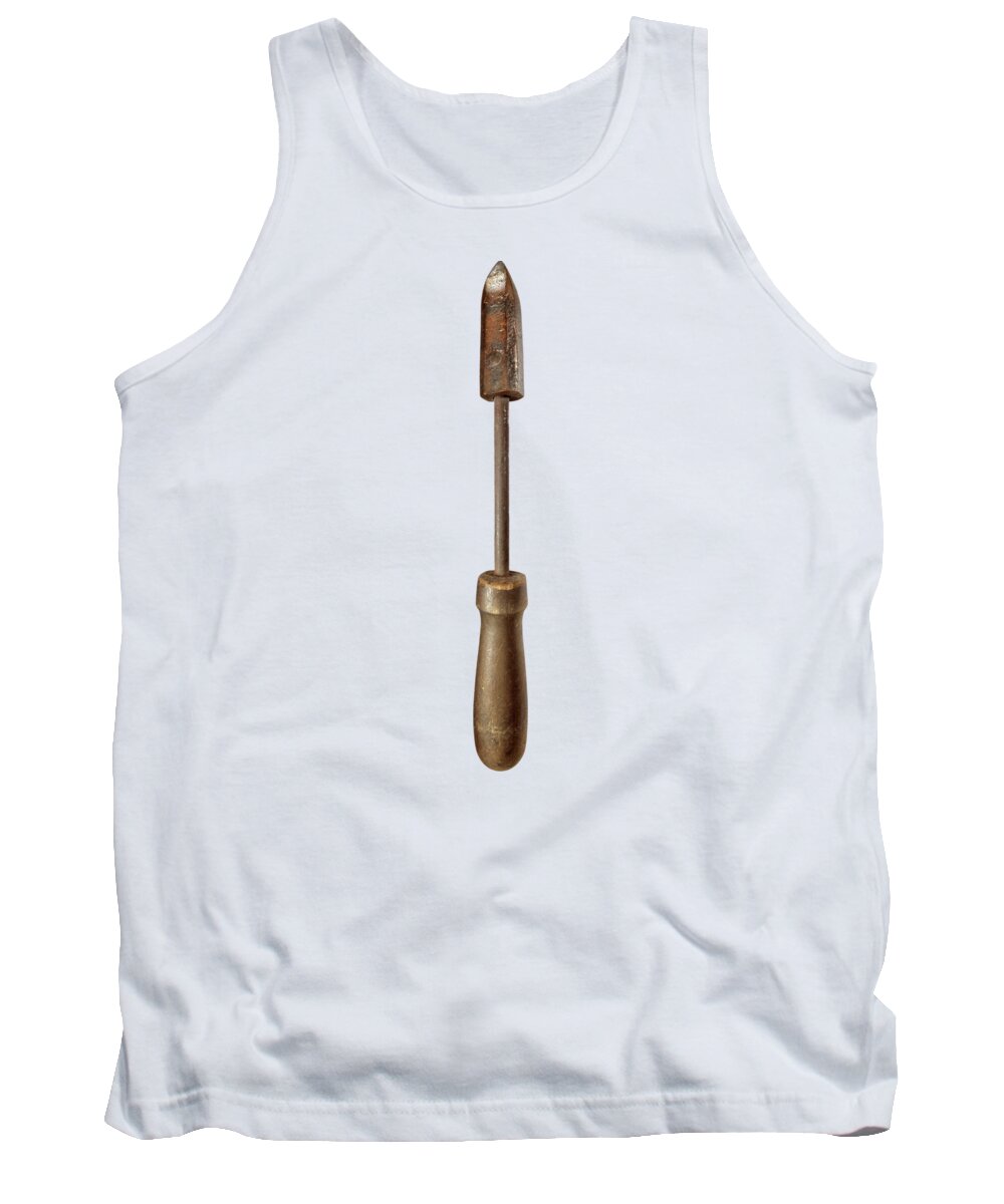 Antique Tank Top featuring the photograph Antique Soldering Iron on Color Paper by YoPedro