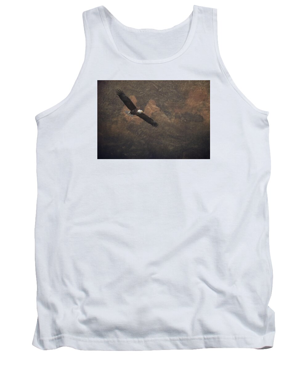 American Bald Eagle Tank Top featuring the photograph Artistic American Bald Eagle 2016-1 by Thomas Young