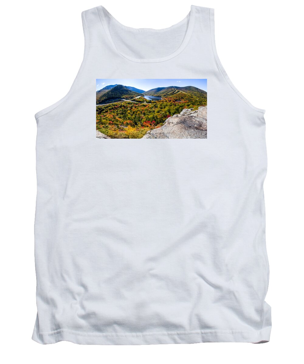 Fall Tank Top featuring the photograph Artists Bluff, Franconia Notch by Robert Clifford
