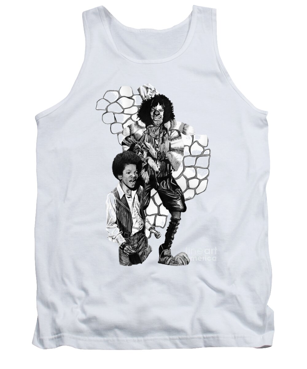 Michael Tank Top featuring the drawing Michael by Terri Meredith