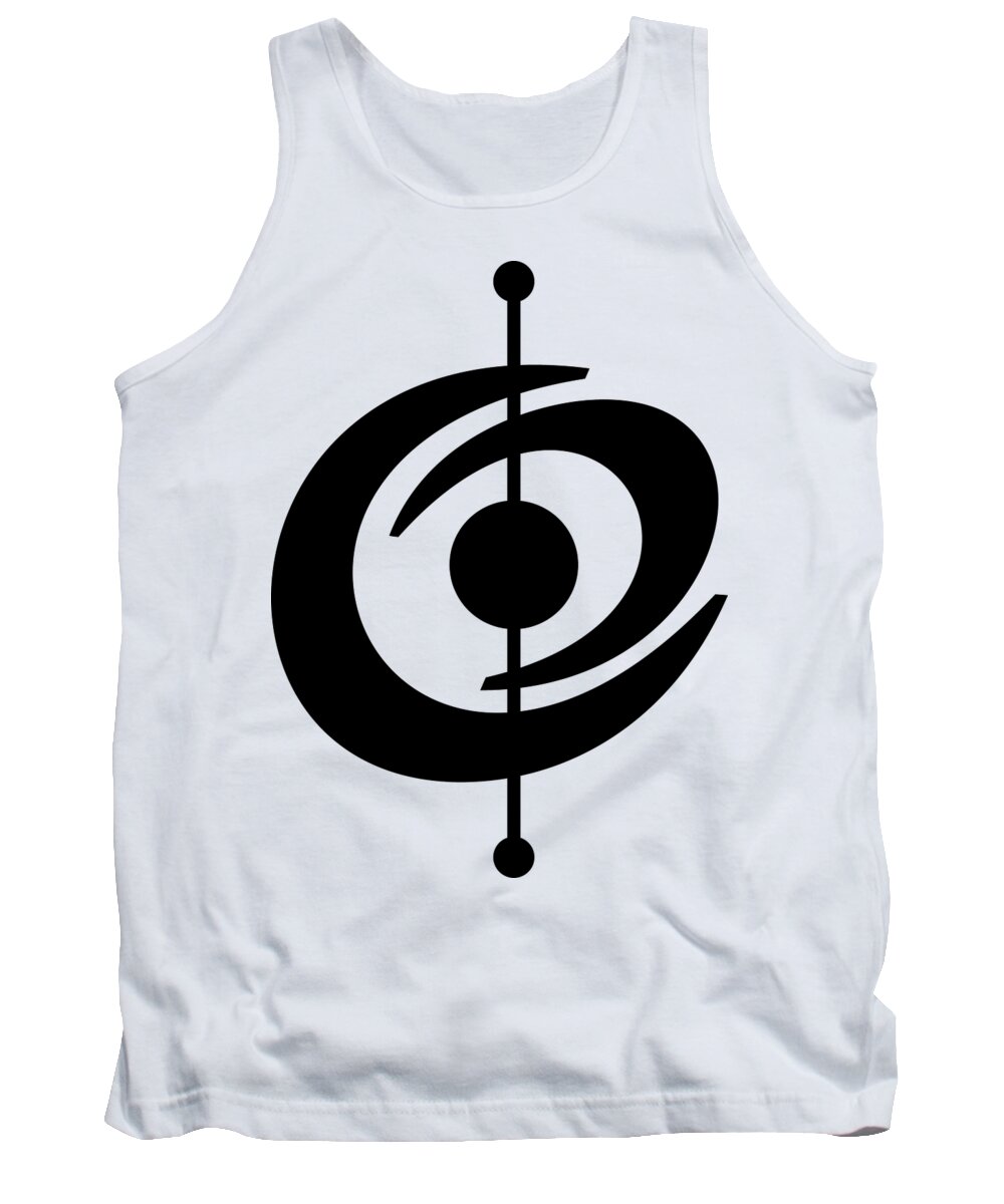  Tank Top featuring the digital art Atomic Shape 2 by Donna Mibus