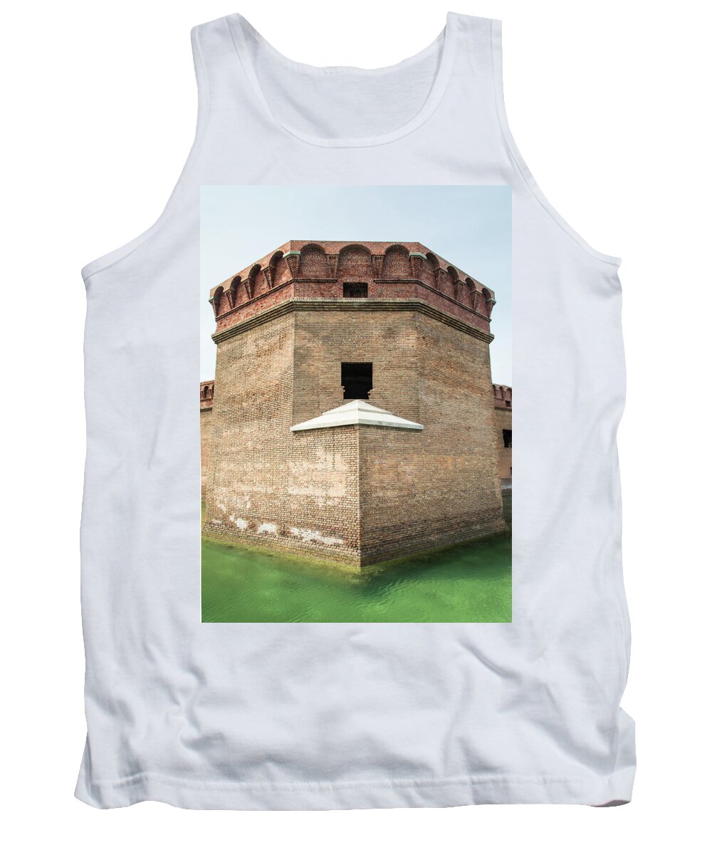 Photosbymch Tank Top featuring the photograph Bastion at Ft Jefferson by M C Hood