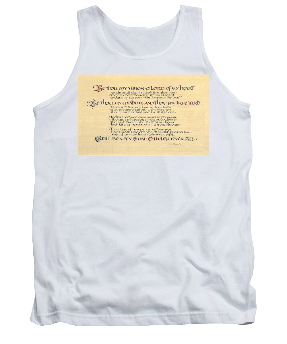 1912 Music Tank Top featuring the painting Be Thou My Vision by Judy Dodds