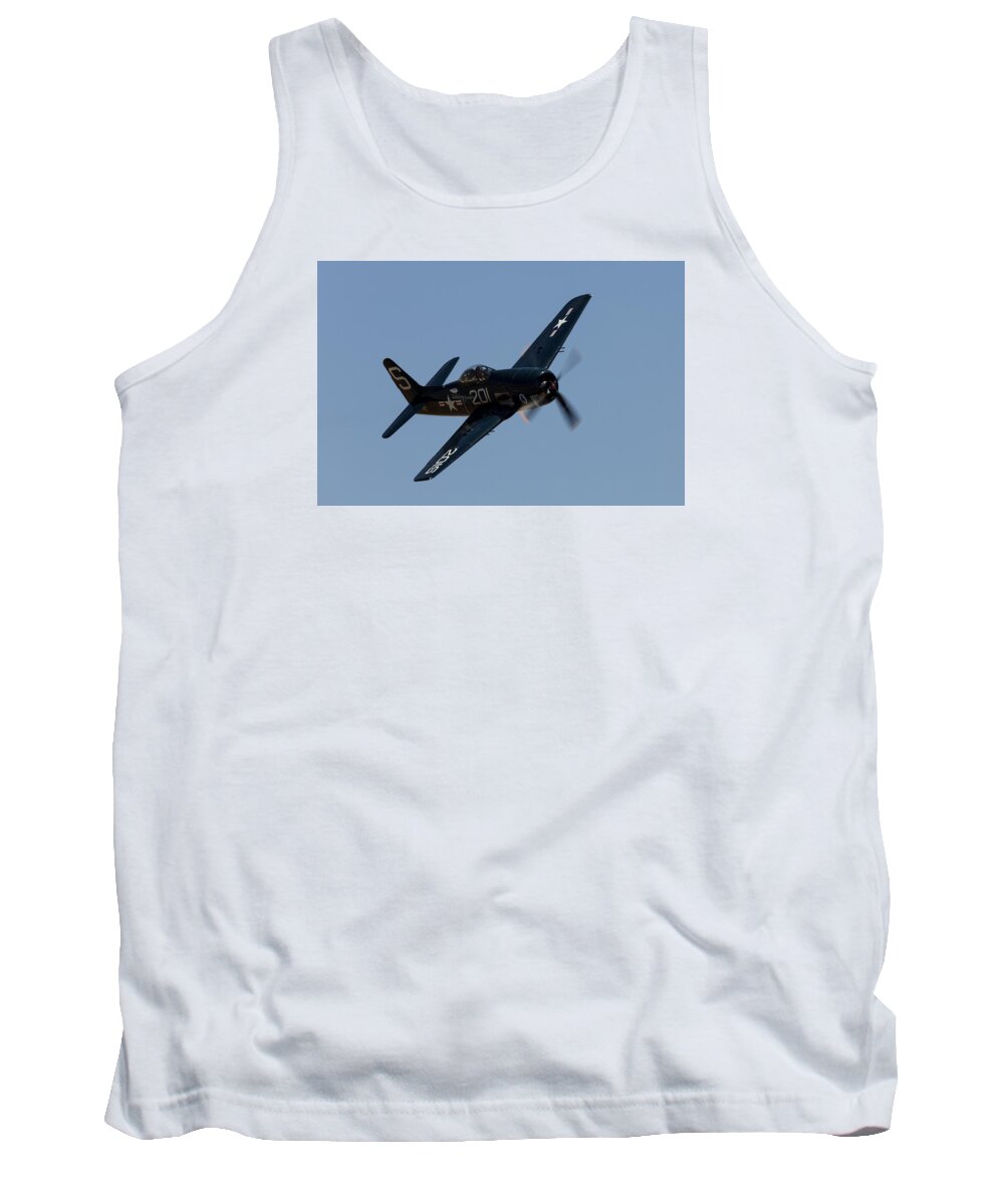 F-8f Tank Top featuring the photograph Bearcat by John Daly