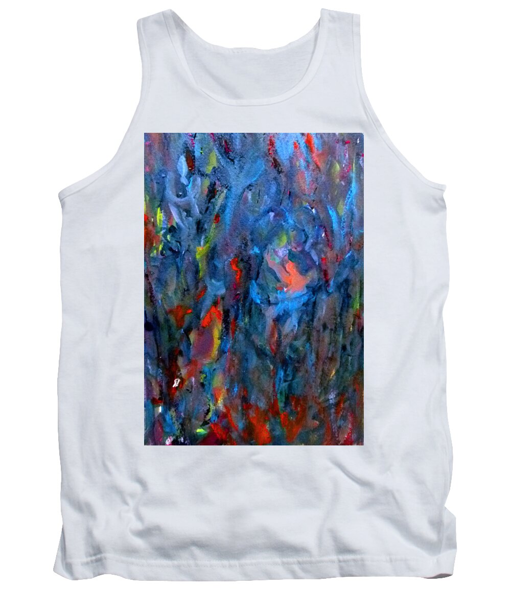  Tank Top featuring the painting Because of love by Wanvisa Klawklean