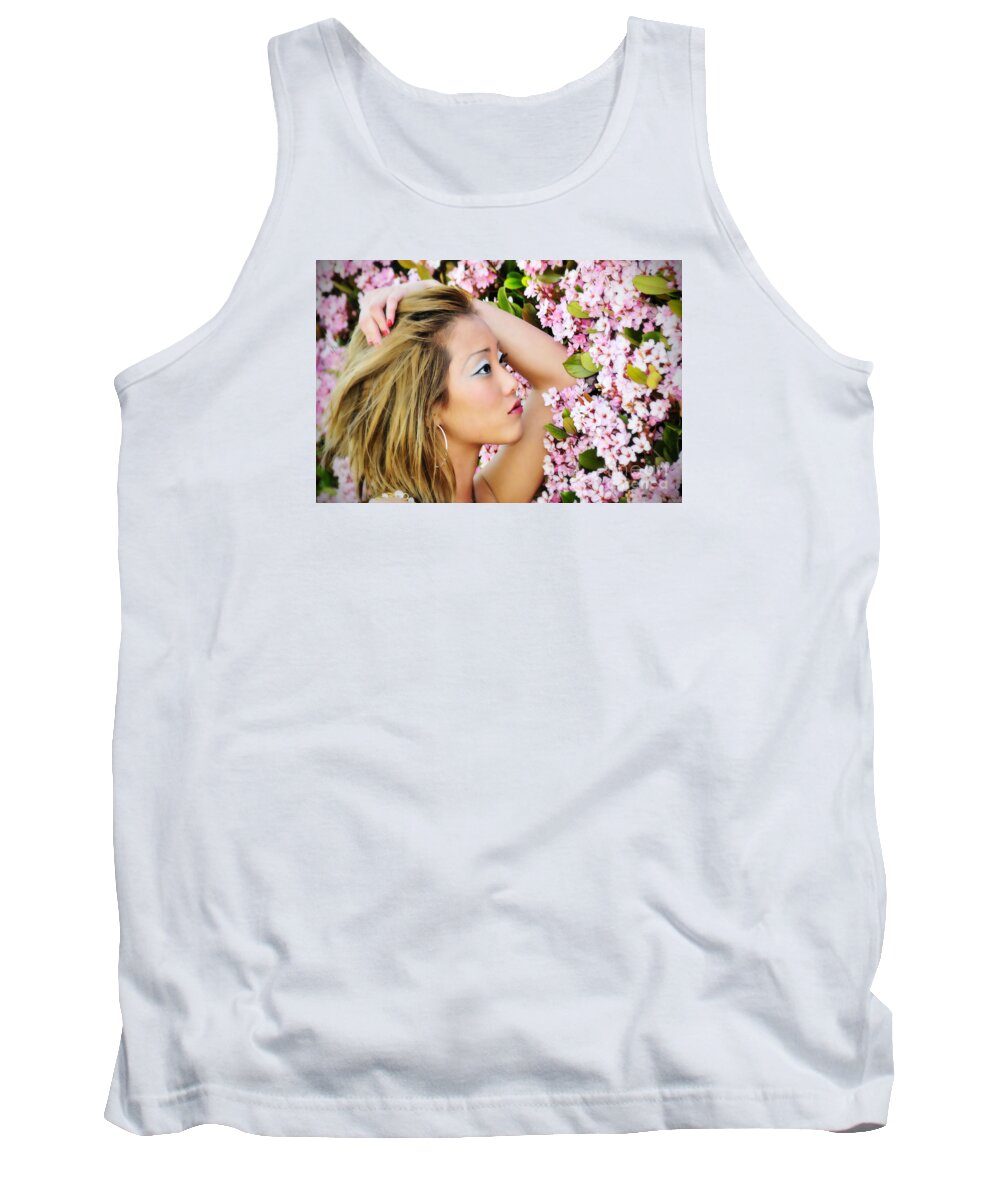 Glamour Photographs Tank Top featuring the photograph Resting bloom by Robert WK Clark