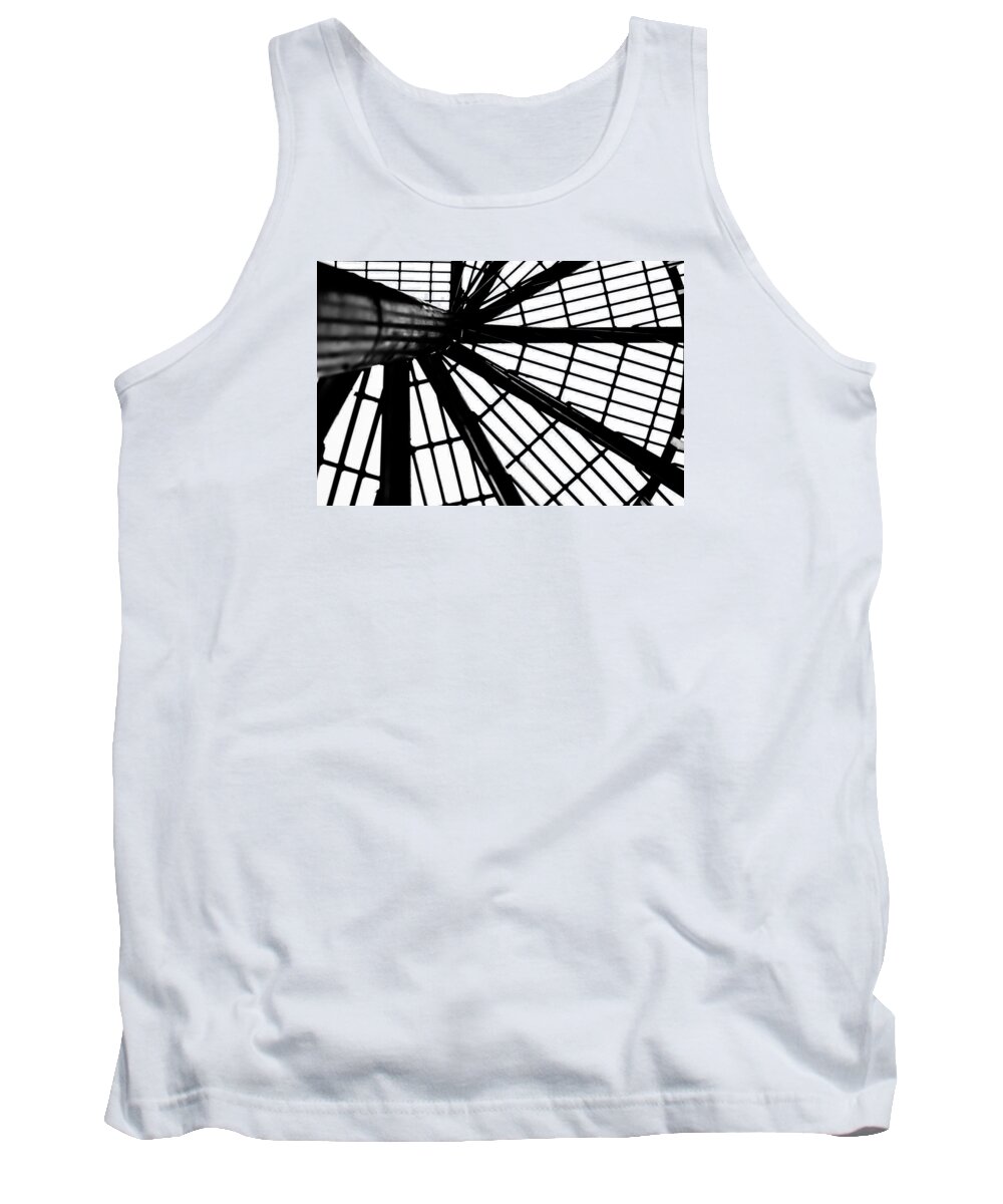 Abstract Tank Top featuring the photograph Black and White 4 by Kristy Creighton