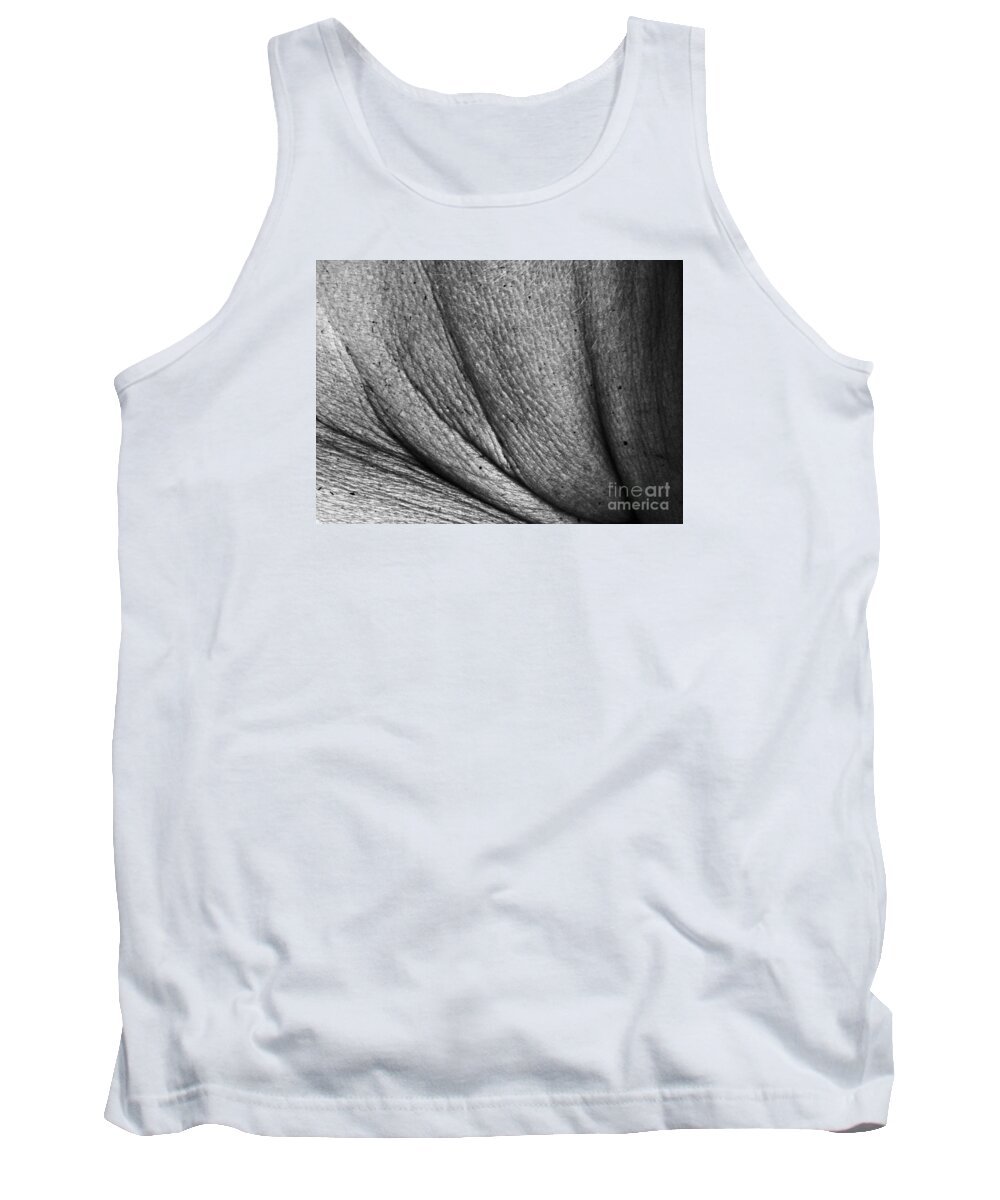 Black And White Tank Top featuring the photograph Black and White Curved Angles by David Frederick