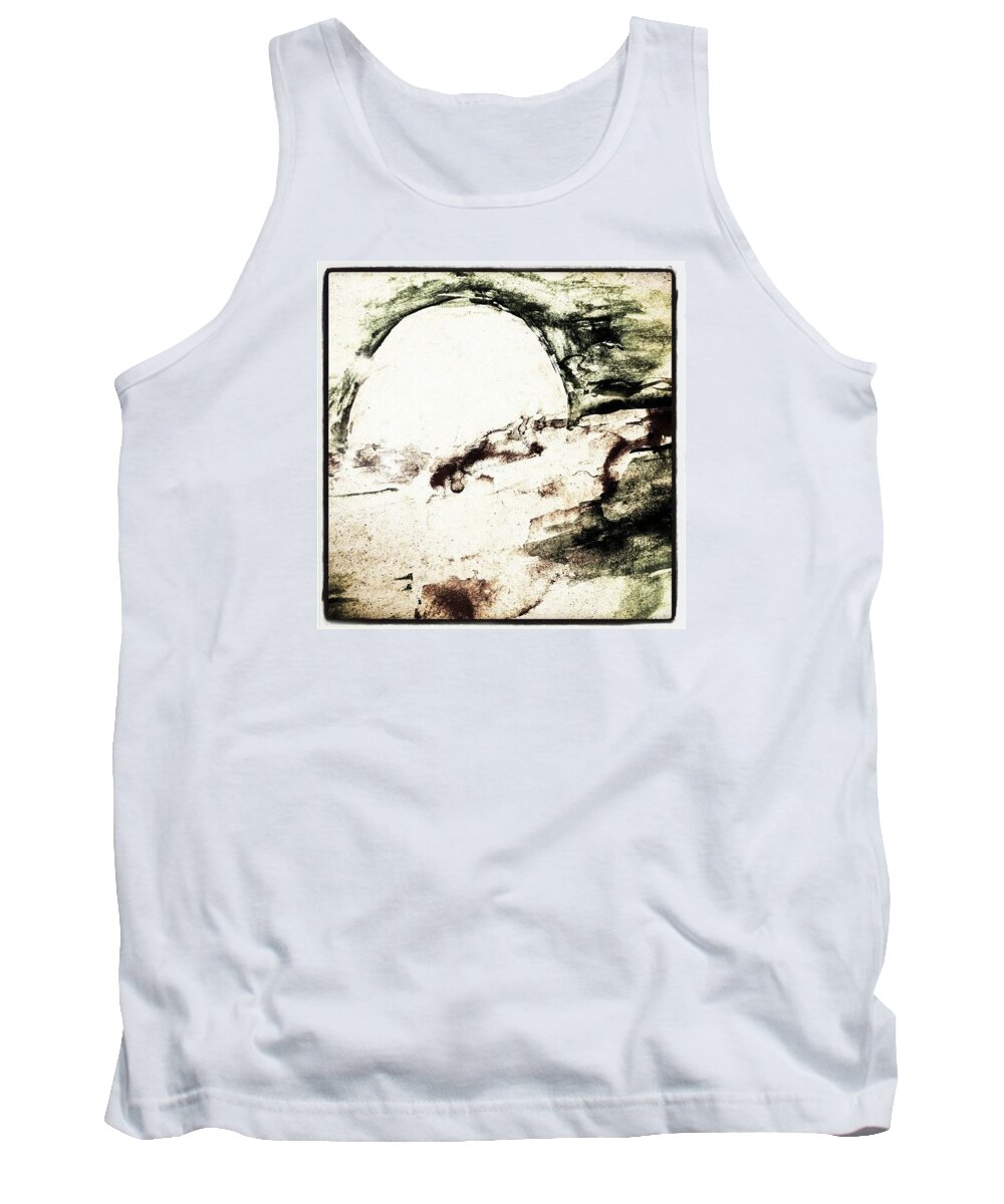 Monochromatic Tank Top featuring the photograph Black Sunset by Jacqueline Schreiber