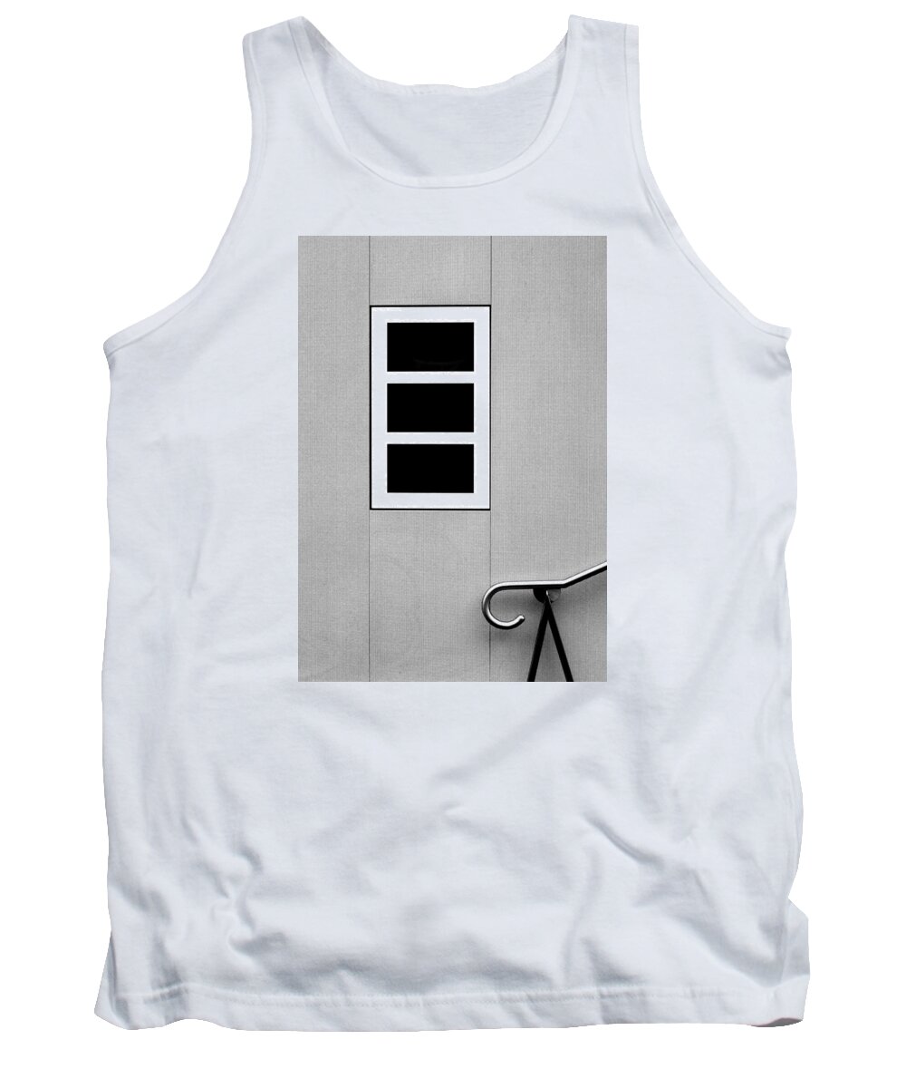 Urban Tank Top featuring the photograph Black Tryptic by Stuart Allen