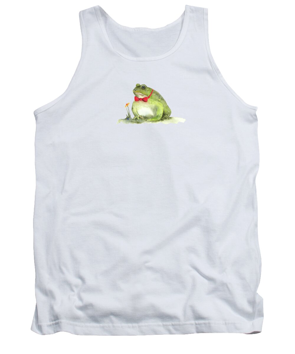 Frog Tank Top featuring the painting Blind Date by Amy Kirkpatrick