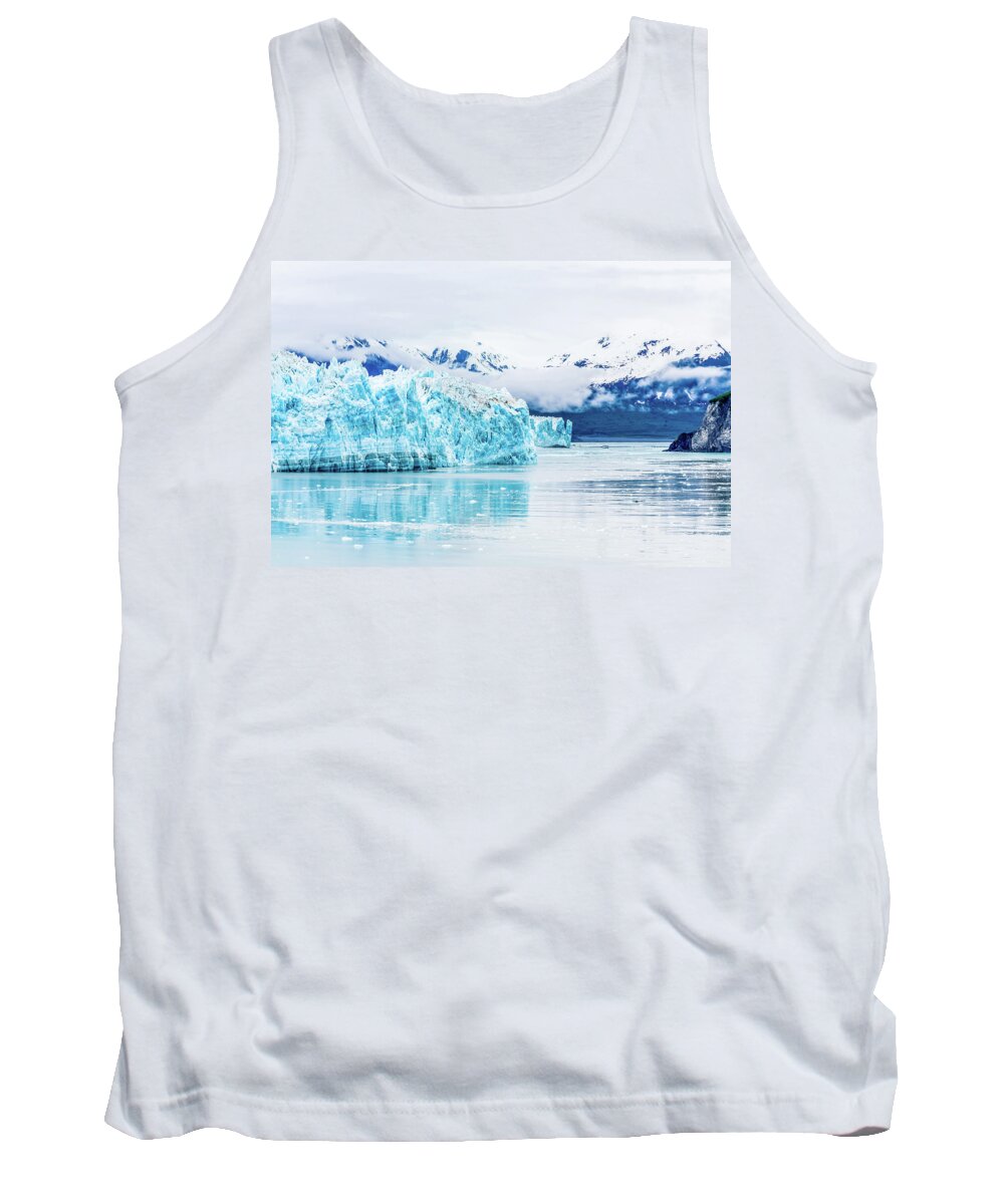 Change Tank Top featuring the photograph Blue Glacier by Darryl Brooks