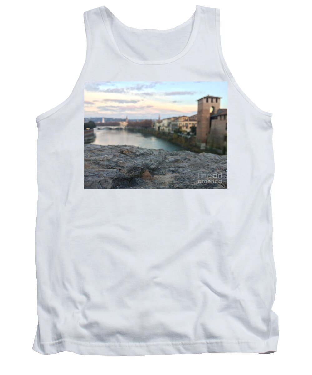 Blurred Tank Top featuring the photograph Blurred Verona by Donato Iannuzzi