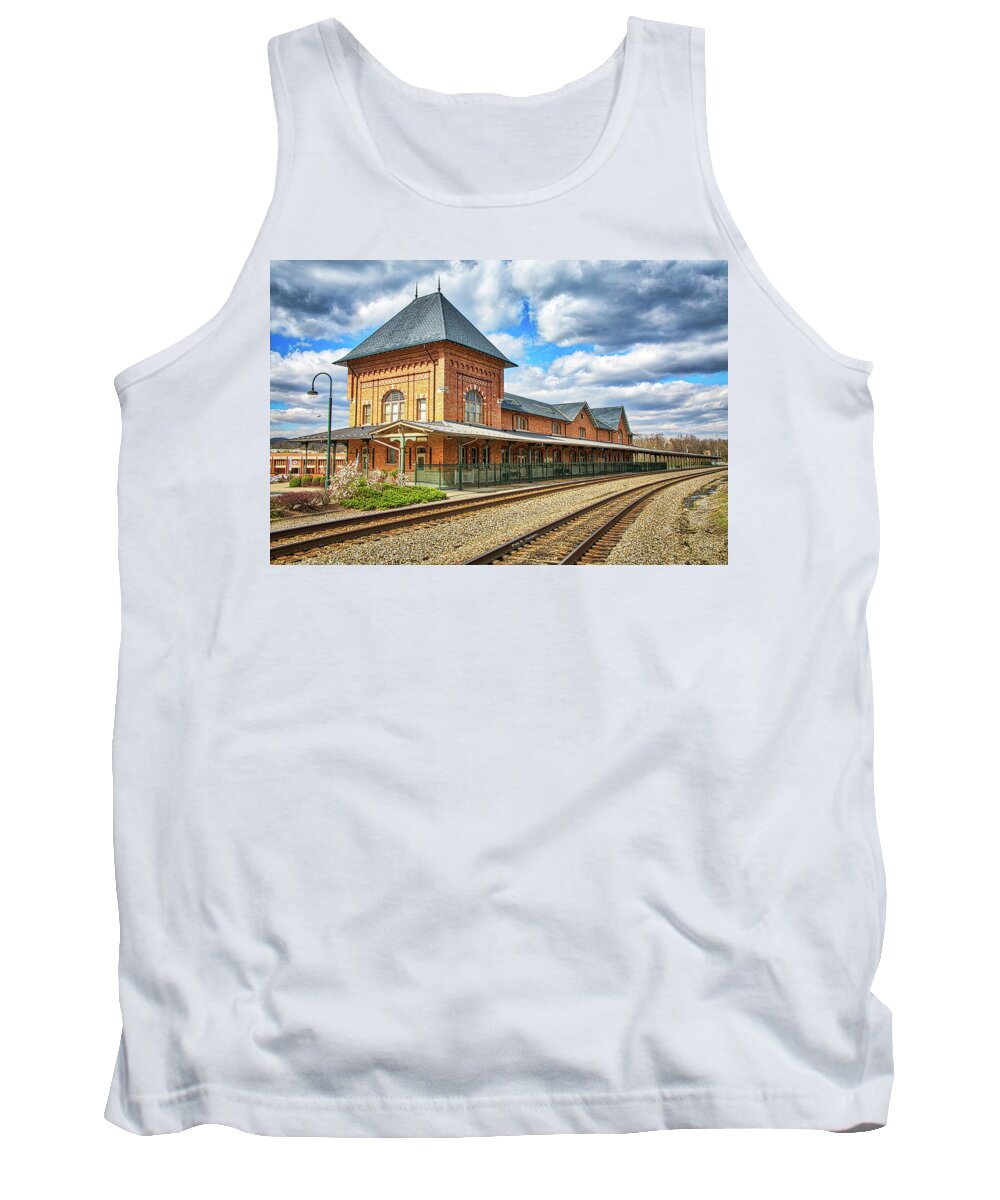 Bristol Tank Top featuring the photograph Bristol Train Station by Dale R Carlson