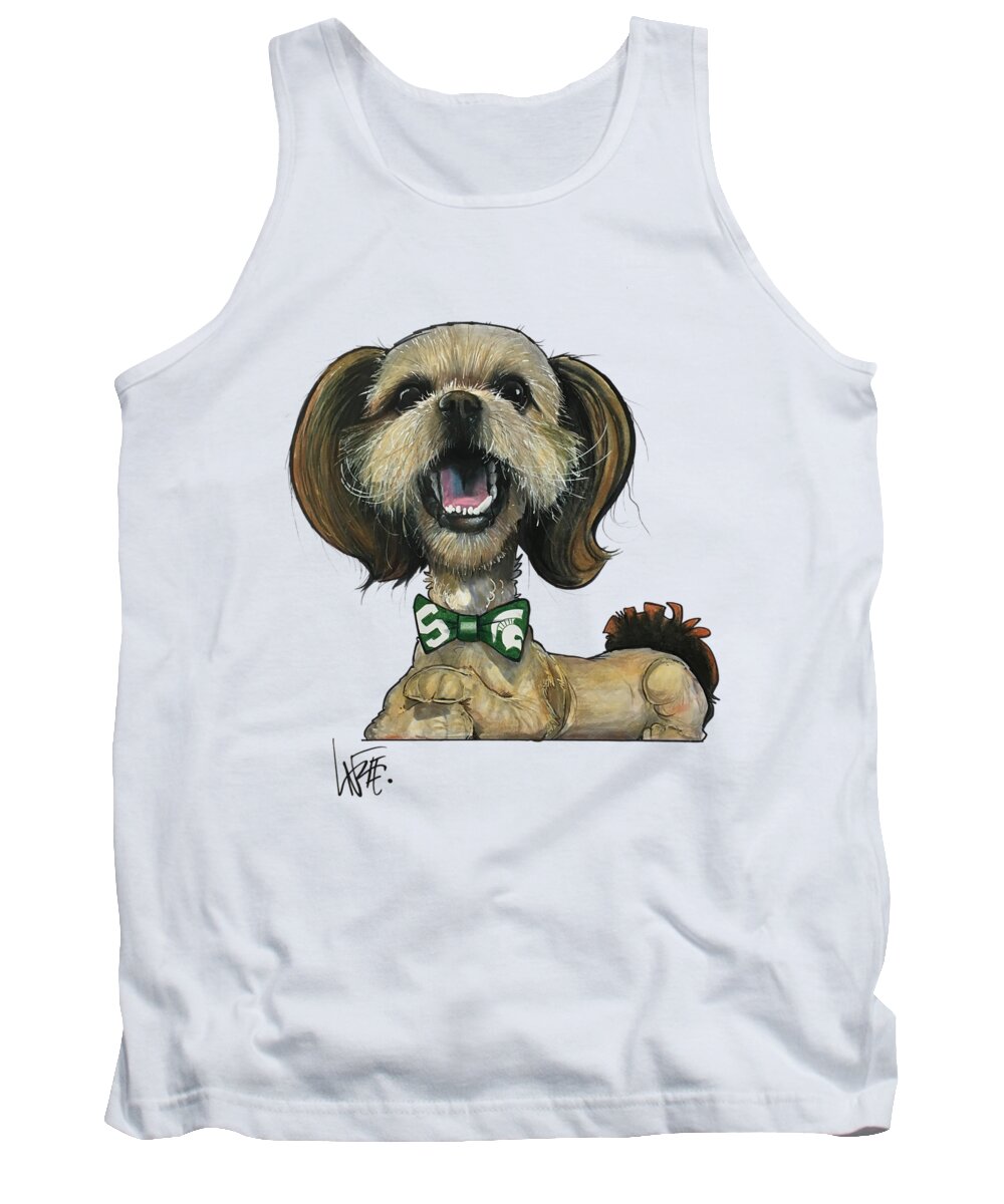 Brummel Tank Top featuring the drawing Brummel 18-1005 KOOZIE by John LaFree