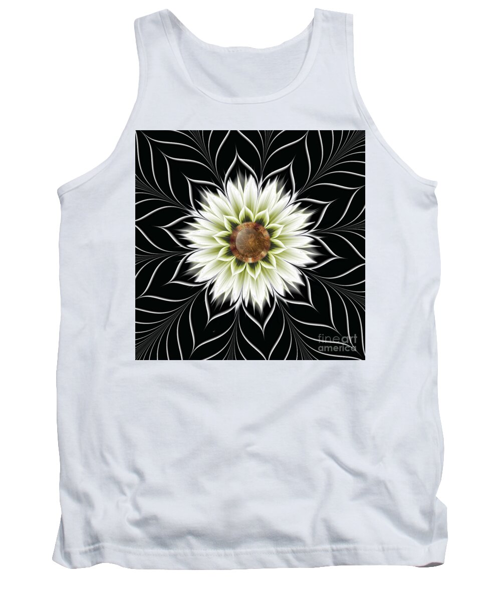 Burst Forth Tank Top featuring the digital art Burst Forth by Kimberly Hansen