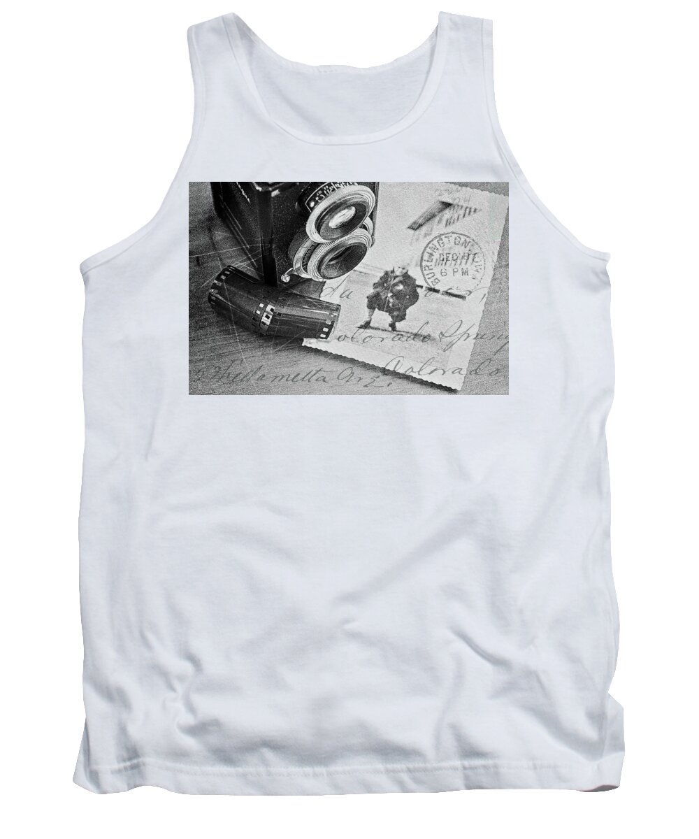 Still Life Tank Top featuring the digital art Bygone Memories by Patrice Zinck
