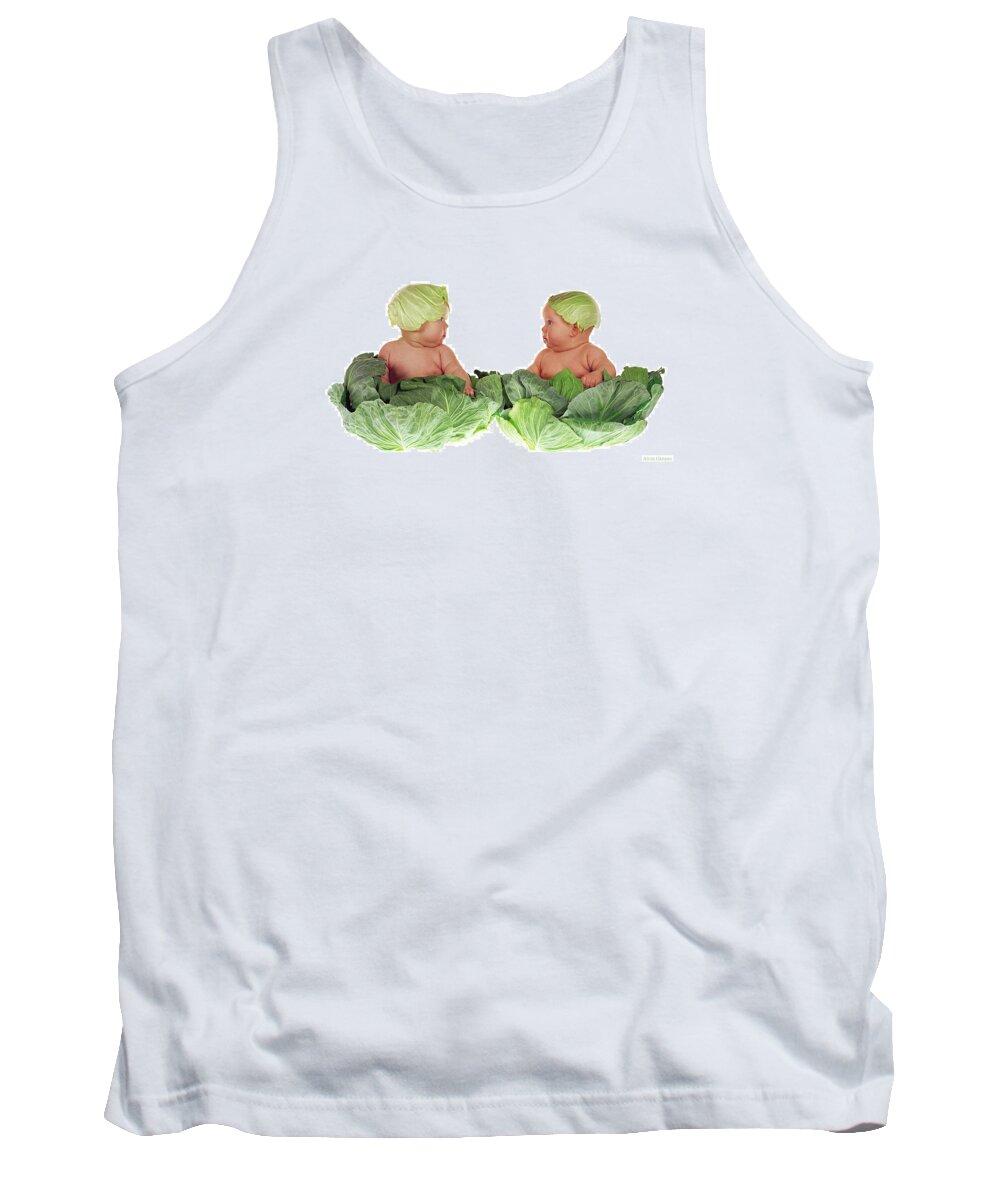 Baby Tank Top featuring the photograph Cabbage Kids by Anne Geddes