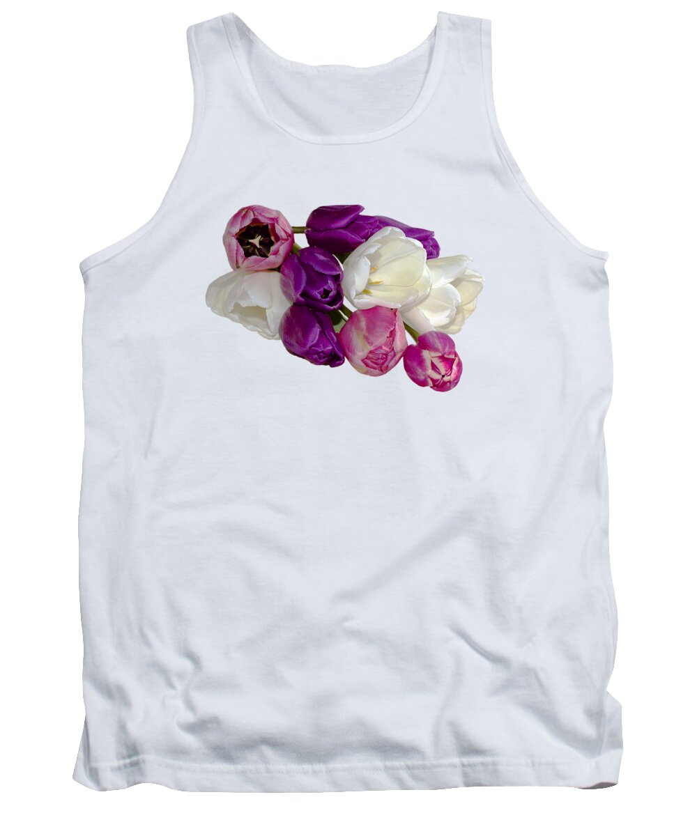 Tulips Tulip Tank Top featuring the photograph Cascading Tulips by Phyllis Denton