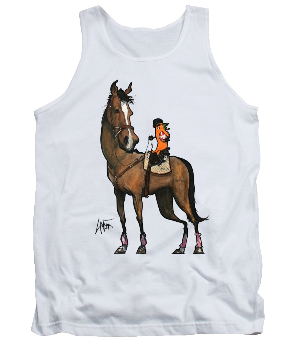 Catlin Tank Top featuring the drawing Catlin 3963 by Canine Caricatures By John LaFree