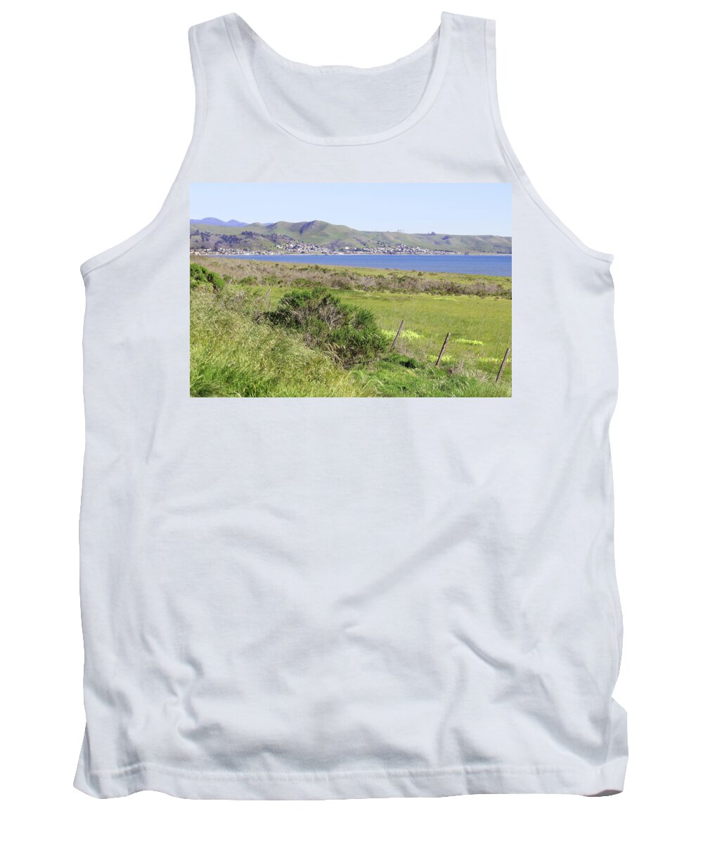 Cayucos Tank Top featuring the photograph Cayucos Coastline - California by Art Block Collections