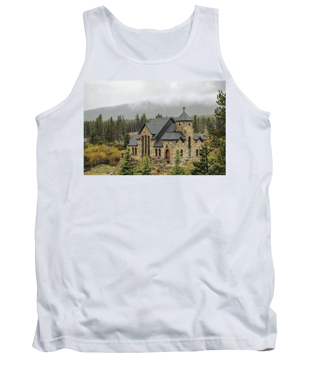 Chapel On The Rock Tank Top featuring the photograph Chapel On The Rock by Lorraine Baum
