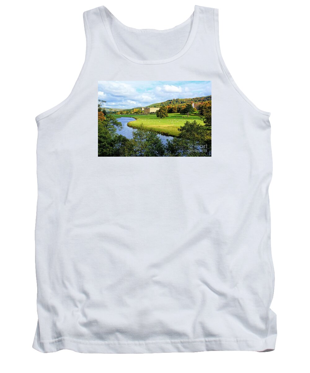 Chatsworth House Tank Top featuring the photograph Chatsworth House View by David Birchall