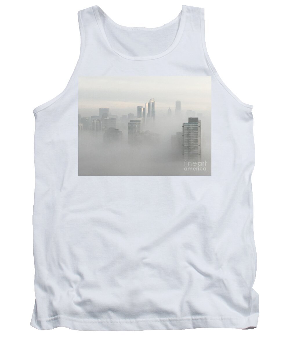 Clouds Tank Top featuring the photograph Chicago in the Clouds by Kate Purdy