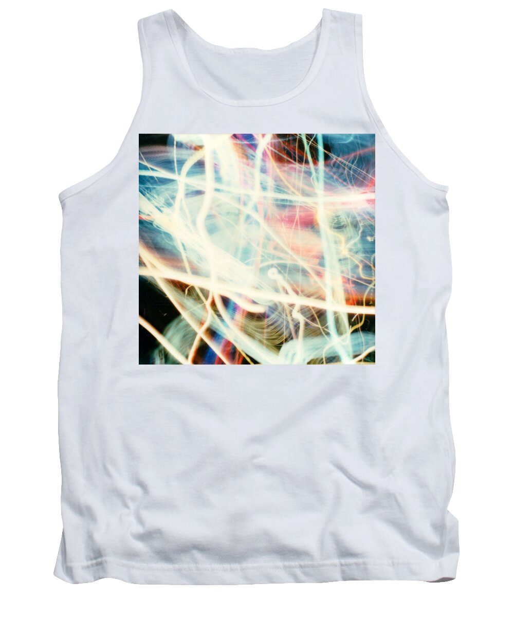 Squares Tank Top featuring the photograph Chicago lights 1 by JC Armbruster