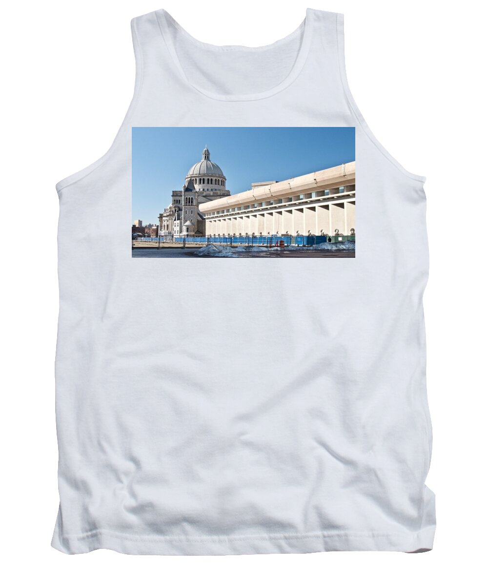 Architecture Tank Top featuring the photograph Christian Science Church by Caroline Stella