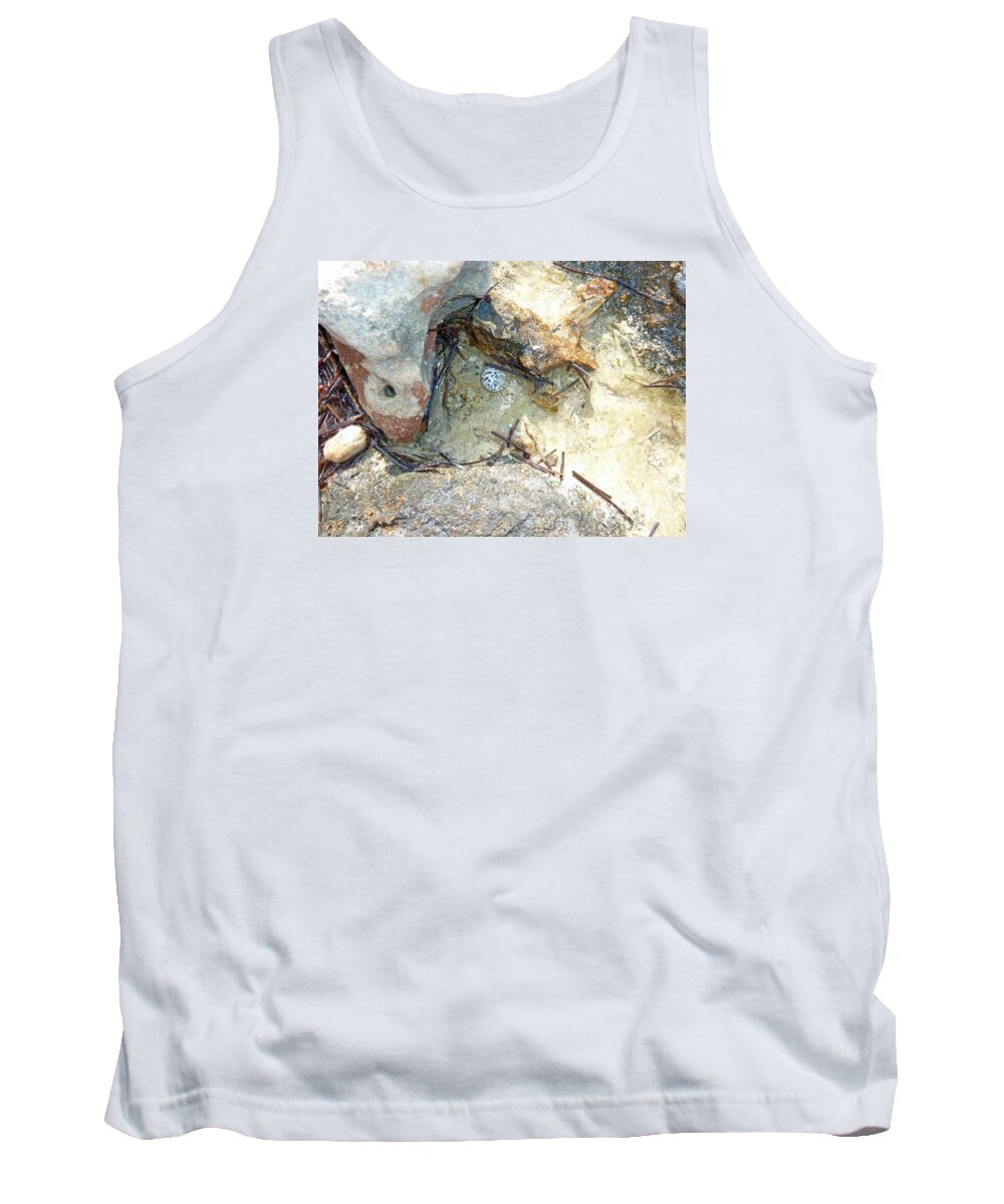 Photography Tank Top featuring the photograph Coastal Shell by Francesca Mackenney