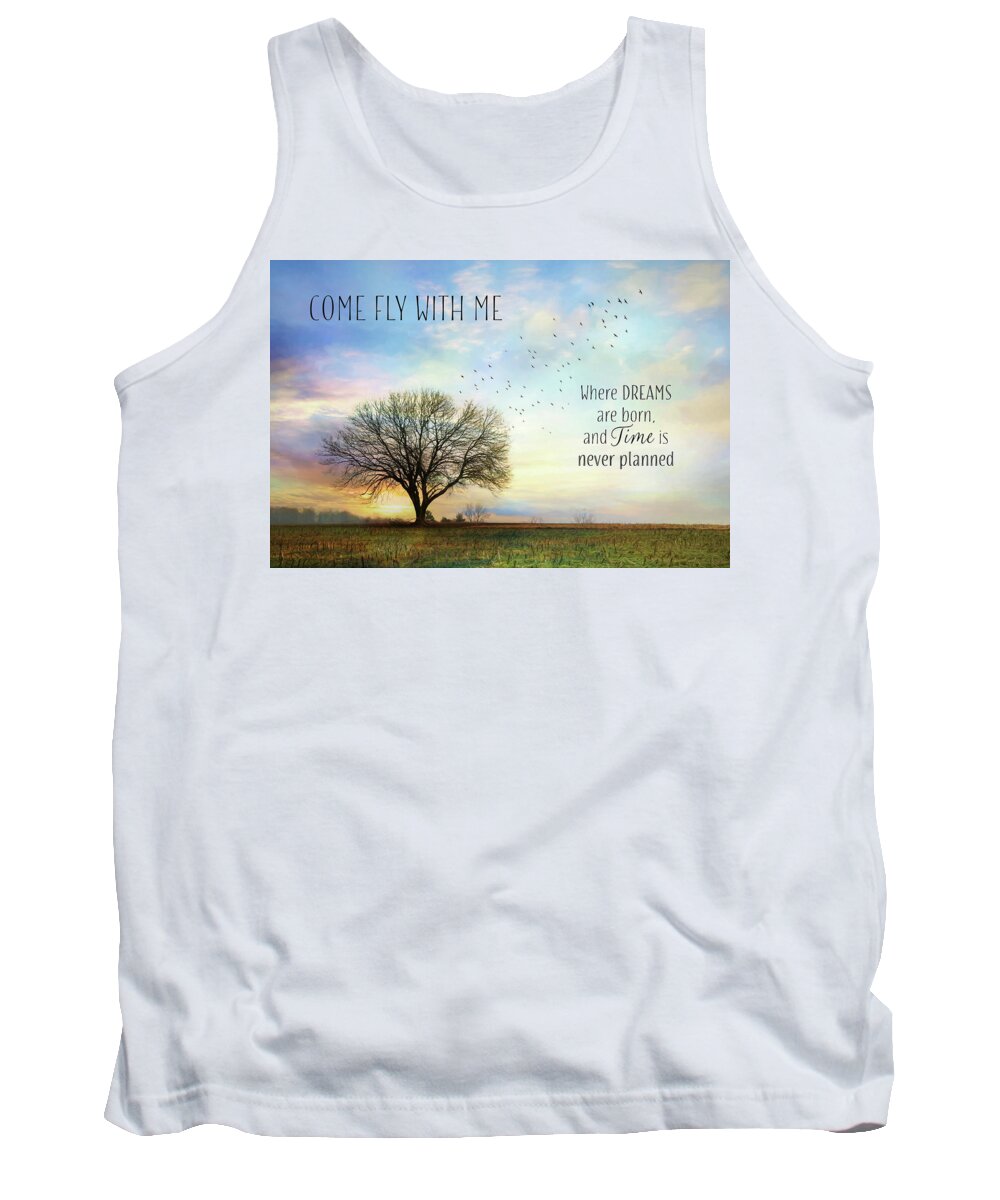 Tree Tank Top featuring the photograph Come Fly With Me by Lori Deiter