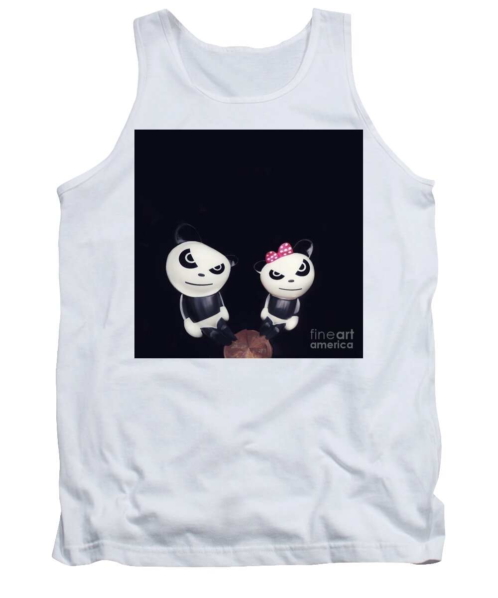 Pandas Tank Top featuring the photograph Come in if you Dare by Diana Rajala
