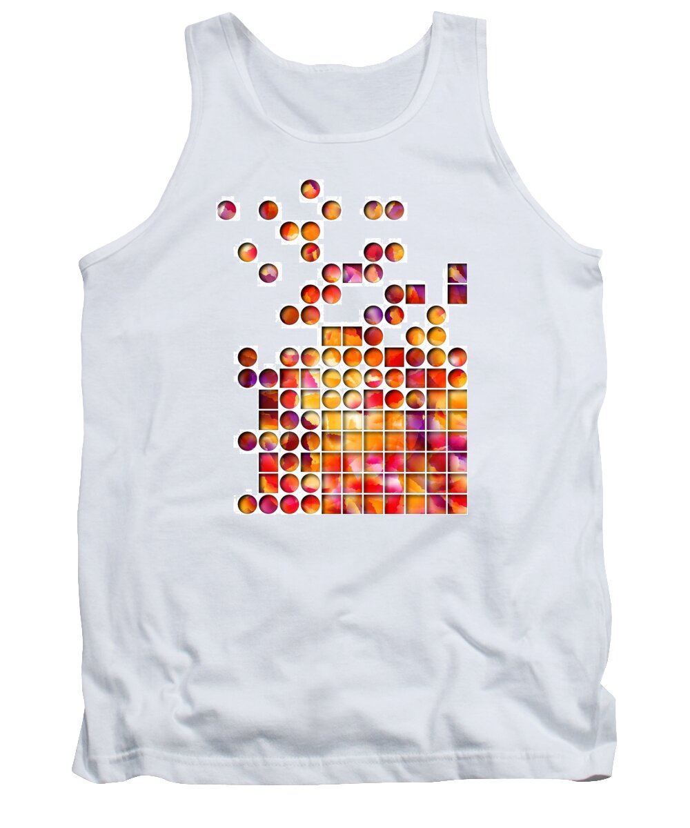 Bright Tank Top featuring the digital art Coming Together by Lisa Schwaberow