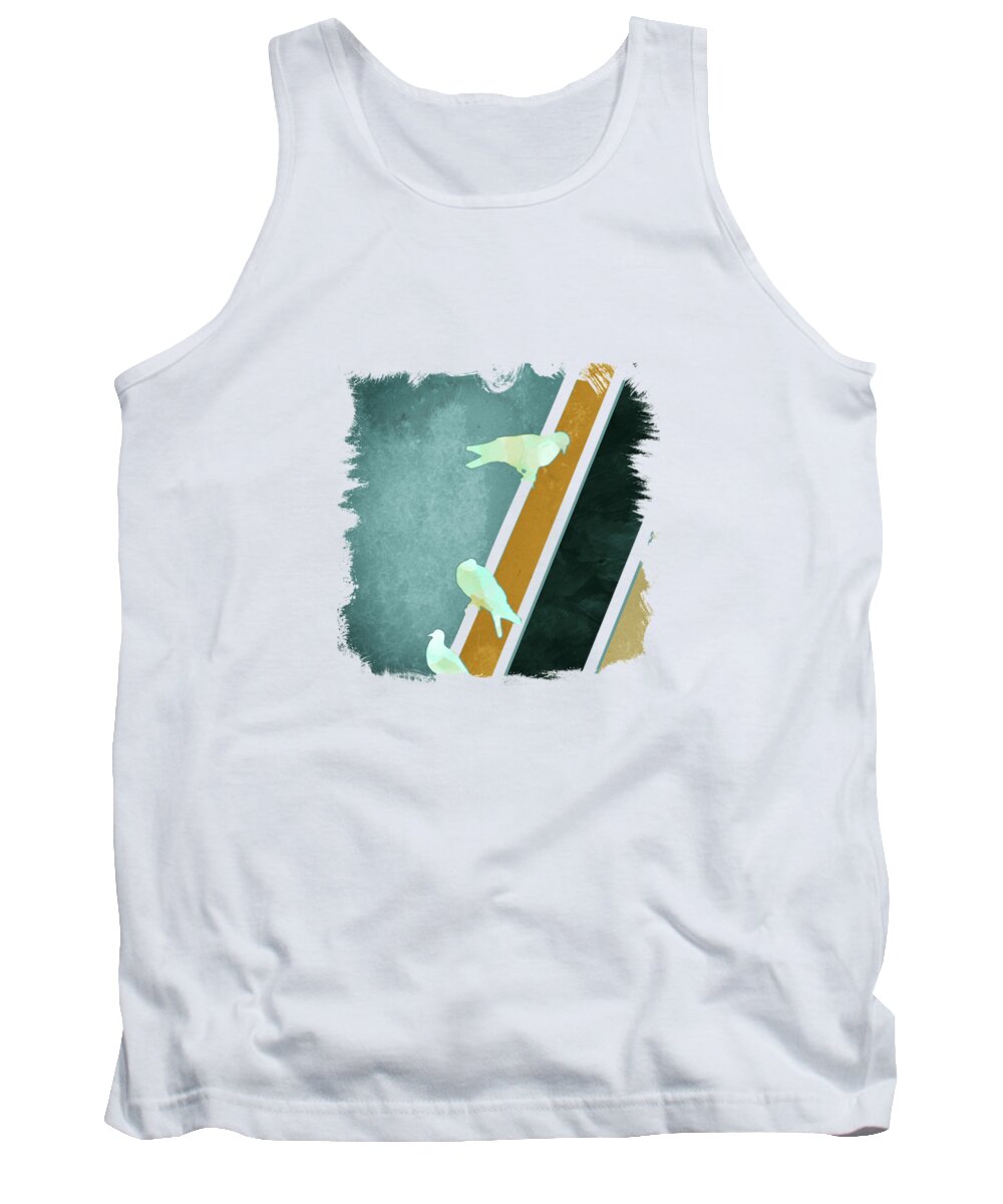 Abstrac Tank Top featuring the digital art Contemplation by Katherine Smit