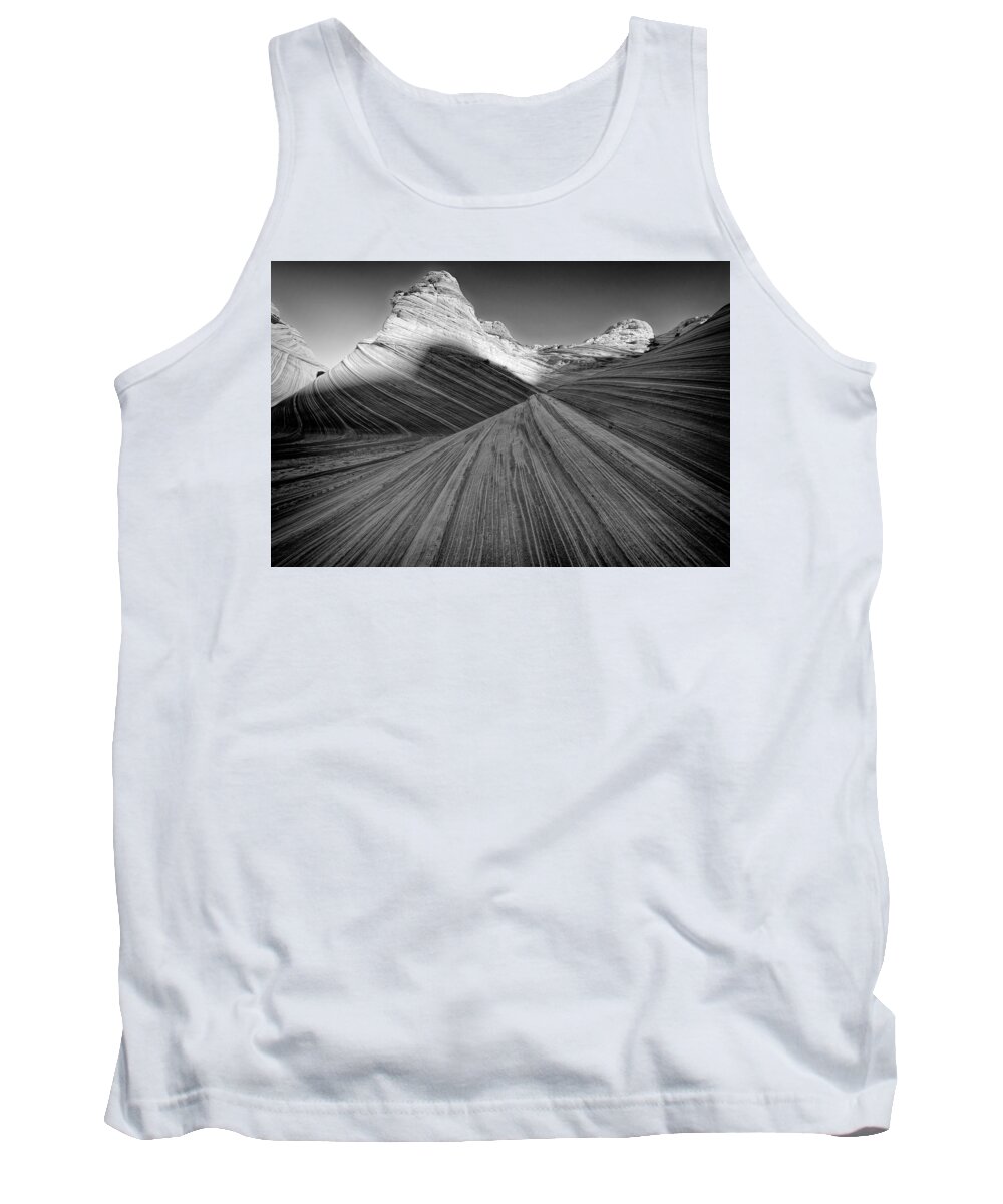 The Wave Tank Top featuring the photograph Contrasting Waves by Jonathan Davison