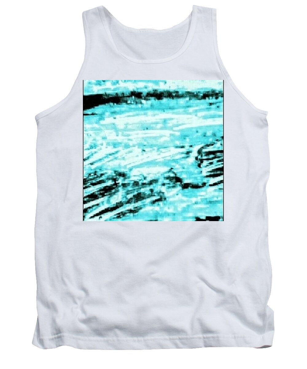 Cool Sea Tank Top featuring the pastel Cool Sea by Brenae Cochran