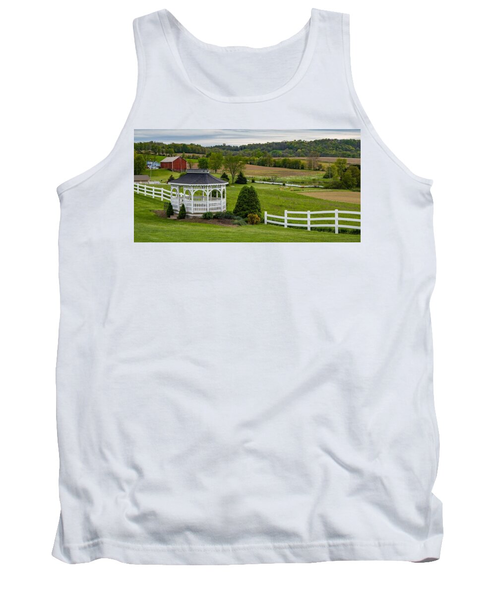 Farm Tank Top featuring the photograph Country Gazebo by Kevin Craft