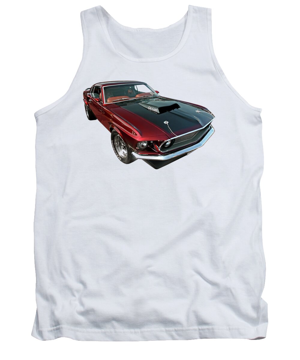 69 Mach 1 Mustang Tank Top featuring the photograph Coz i can by Gill Billington
