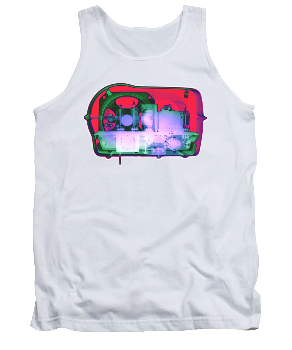 X-ray Art Photography Tank Top featuring the photograph Crosley Radio No. 3 by Roy Livingston